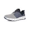Sneaker ARA "Ara Sneaker Lederimitat", Herren, Gr. 42, blau (grau, blau), Lederimitat, casual, Schuhe