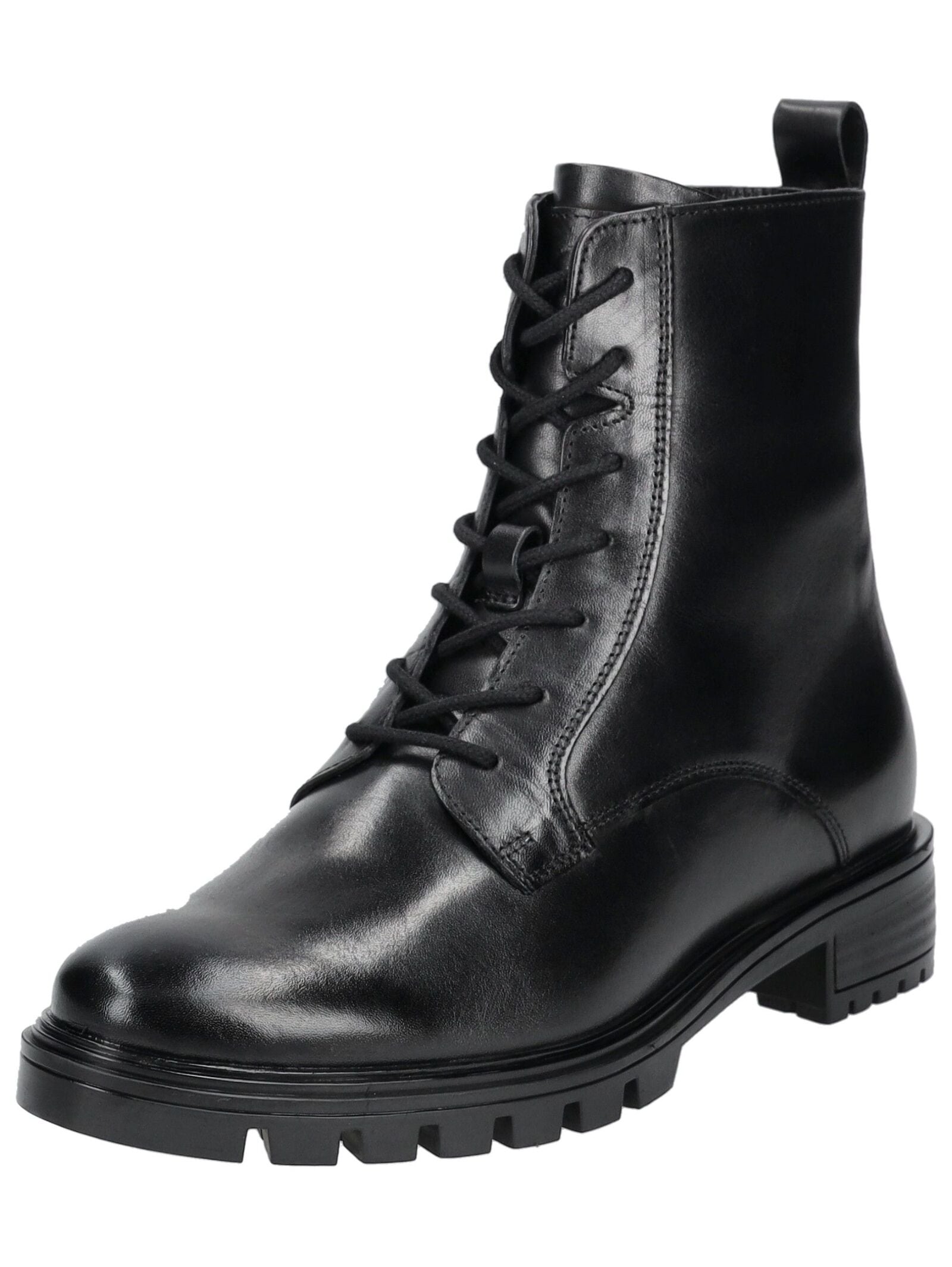 Schnürstiefelette ARA "Ara Stiefelette Glattleder", Damen, Gr. 38, schwarz, Glattleder, Casual, Schuhe