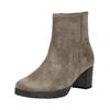Stiefelette GABOR COMFORT "Gabor Comfort Stiefelette Veloursleder", Damen, Gr. 38,5, grau, Veloursleder, casual, Schuhe