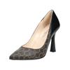 High-Heel-Pumps NERO GIARDINI "Nero Giardini Pumps Leder/Textil", Damen, Gr. 39, moro, Leder, Textil, elegant, Schuhe