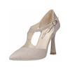 Pumps NERO GIARDINI "Nero Giardini Pumps Textil", Damen, Gr. 38,5, grau (taupe), Textil, elegant, Schuhe