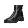 Stiefelette ARA "Ara Stiefelette Leder", Damen, Gr. 43, schwarz (schwarz lack), Leder, casual, Schuhe