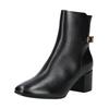 Stiefelette HÖGL "Högl Stiefelette Leder", Damen, Gr. 39, schwarz, Leder, casual, Schuhe