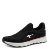 Slip-On Sneaker TAMARIS, Damen, Gr. 41, schwarz (schwarz kombiniert), Textil, Synthetik, kontrastfarbene Details, sportlich, Schuhe, Slipper, Halbschuh, Freizeitschuh mit Ortholite-Ausstattung