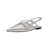 Ballerina STEVE MADDEN "STEVE MADDEN Ballerinas Textil", Damen, Gr. 39, silber, Textil, casual, Schuhe