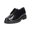 Schnürschuh GABOR COMFORT "Gabor Comfort Halbschuhe Leder", Damen, Gr. 40, blau (ocean), Leder, casual, Schuhe