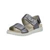 Pantolette LEGERO "Legero Sandalen Leder", Damen, Gr. 38, blau (hellblau), Leder, casual, Schuhe