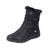 Stiefelette RIEKER "Rieker Stiefelette Lederimitat", Damen, Gr. 40, schwarz, Lederimitat, casual, Schuhe
