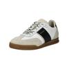 Sneaker BULLBOXER "Bullboxer Sneaker Leder/Textil", Herren, Gr. 42, schwarz (schwarz, weiß), Leder, Textil, casual, Schuhe
