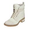 Schnürstiefelette MUSTANG SHOES "Mustang Shoes Stiefelette Lederimitat", Damen, Gr. 37, grau, Lederimitat, casual, Schuhe