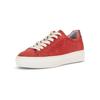 Sneaker GABOR COMFORT "Gabor Comfort Sneaker Veloursleder", Damen, Gr. 40, rot, Veloursleder, casual, Schuhe