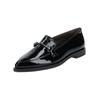 Slipper PAUL GREEN "Paul Green Slipper Lederimitat", Damen, Gr. 38, schwarz (schwarz lack), Lederimitat, casual, Schuhe