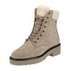 Schnürstiefelette PAUL GREEN "Paul Green Stiefelette Veloursleder", Damen, Gr. 37,5, braun (antelope), Veloursleder, casual, Schuhe