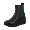 Stiefelette FLY LONDON "Fly London Stiefelette Leder/Textil", Damen, Gr. 42, schwarz, Leder, Textil, casual, Schuhe