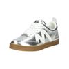 Sneaker STEVE MADDEN "STEVE MADDEN Sneaker Lederimitat", Damen, Gr. 38, silber, Lederimitat, casual, Schuhe
