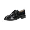 Schnürschuh CAPRICE "Caprice Halbschuhe Nappaleder", Damen, Gr. 38,5, schwarz (schwarz lack), Nappaleder, casual, Schuhe