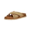 Pantolette INUOVO "INUOVO Pantoletten Leder", Damen, Gr. 38, gold, Leder, casual, Schuhe