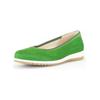 Ballerina GABOR COMFORT "Gabor Comfort Ballerinas Veloursleder", Damen, Gr. 40, grün, Veloursleder, casual, Schuhe