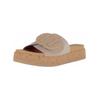 Pantolette GABOR "Gabor Pantoletten Leder", Damen, Gr. 37, beige, Leder, casual, Schuhe