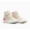 Sneaker CONVERSE "CHUCK TAYLOR ALL STAR CHECKERED ACC", Gr. 33, light dune, egret, rot, Textil, sportlich, Schuhe