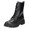 Schnürstiefelette GABOR COMFORT "Gabor Comfort Stiefelette Glattleder", Damen, Gr. 40, schwarz, Glattleder, casual, Schuhe
