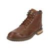 Schnürstiefelette PANTOFOLA D´ORO "Pantofola d'Oro Stiefelette Leder", Gr. 45, braun, Leder, casual, Schuhe