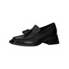 Slipper VAGABOND "Vagabond Slipper Leder", Damen, Gr. 38, schwarz, Leder, casual, Schuhe
