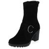 High-Heel-Stiefelette IGI & CO "IGI & CO Stiefelette Leder", Damen, Gr. 39, schwarz, Leder, casual, Schuhe