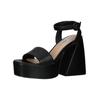 High-Heel-Sandalette STEVE MADDEN "STEVE MADDEN Sandalen Lederimitat", Damen, Gr. 40, schwarz, Lederimitat, casual, Schuhe