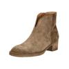 Stiefelette GABOR "Gabor Stiefelette Veloursleder", Damen, Gr. 38,5, braun (mittelbraun), Veloursleder, casual, Schuhe