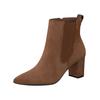 Stiefelette PAUL GREEN "Paul Green Stiefelette Leder", Damen, Gr. 38,5, braun (toffee), Leder, casual, Schuhe