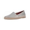 Espadrille GABOR "Gabor Halbschuhe Leder", Damen, Gr. 40,5, silber, Leder, casual, Schuhe