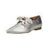 Schnürschuh FLY LONDON "Fly London Halbschuhe Leder", Damen, Gr. 38, silber, Leder, casual, Schuhe
