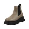 Stiefelette STEVE MADDEN "STEVE MADDEN Stiefelette Leder/Textil", Damen, Gr. 37, beige, Leder, Textil, casual, Schuhe
