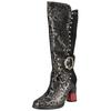 Stiefel LAURA VITA "LAURA VITA Stiefel Leder/Textil", Damen, Gr. 38, silber, Leder, Textil, casual, Schuhe