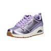 Sneaker SKECHERS "Skechers Sneaker Leder", Damen, Gr. 37, lila (violett), Leder, casual, Schuhe