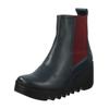 Stiefelette FLY LONDON "Fly London Stiefelette Leder", Damen, Gr. 38, blau (navy), Leder, casual, Schuhe