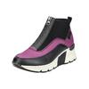 Keilstiefelette RIEKER "Rieker Stiefelette Lederimitat/Textil", Damen, Gr. 38, schwarz, Lederimitat, Textil, casual, Schuhe