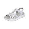 Riemchensandale REMONTE "Remonte Sandalen Lederimitat", Damen, Gr. 39, grau (ice), Lederimitat, casual, Schuhe