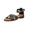 Riemchensandale PAVEMENT "Pavement Sandalen Leder", Damen, Gr. 40, schwarz (schwarz, braun), Leder, casual, Schuhe