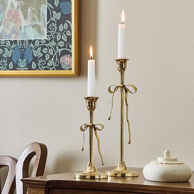 Bow Taper Candleholder - Tall - Ballard Designs