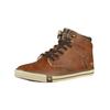 Sneaker MUSTANG SHOES "Mustang Shoes Sneaker Lederimitat", Herren, Gr. 44, braun (kastanie), Lederimitat, casual, Schuhe