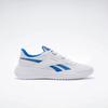 Laufschuh REEBOK "REEBOK LITE 4", Gr. 47, weiß, hazy grau, optimum blau, Textil, Synthetik, sportlich, Schuhe