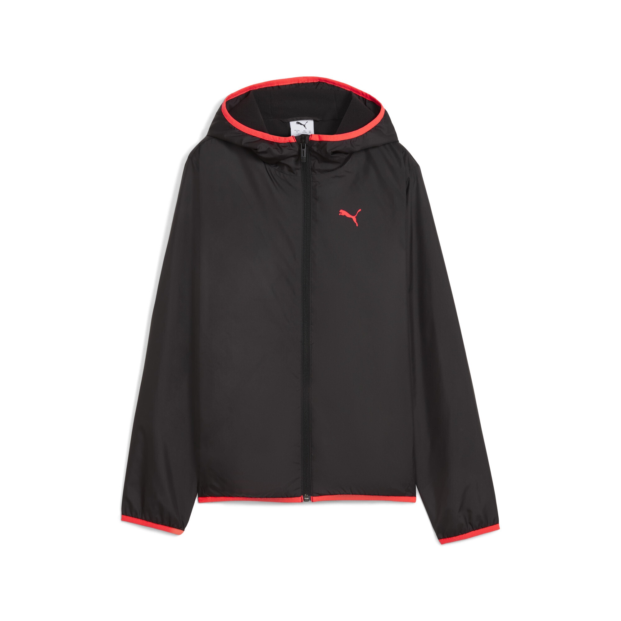 Windbreaker PUMA "Windjacke mit Fleecefutter Jugendliche", Kinder, Gr. 176, schwarz, Obermaterial: 100% Polyester; Futter: 100% Polyester; Ärmelfutter: 100% Polyester, Jacken Image