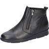 Schlupfboots WALDLÄUFER "K-INGA", Damen, Gr. 4,5 (37,5), schwarz, Nappaleder, unifarben, klassisch, Schuhe, Winterboots, Stiefelette, Bequemschuh in Komfortweite K (=extraweit)