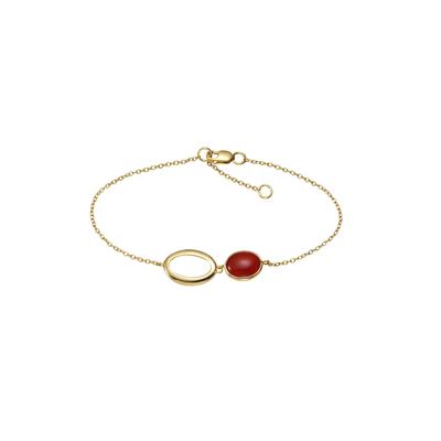 Jamelli Armschmuck 925 Silber vergoldet mit Carneol Image