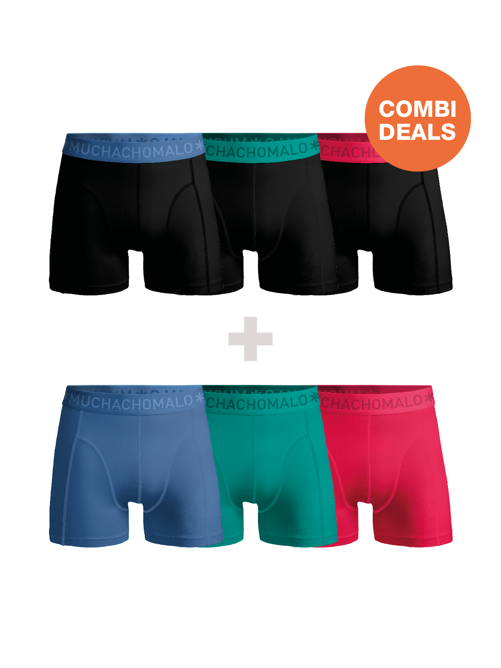 Muchachomalo Herren Boxershorts – 3+3 Stück – Herren Unterhosen Image