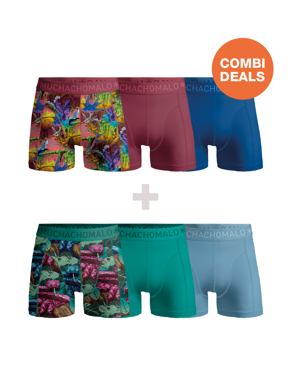 Muchachomalo Herren Boxershorts – 3+3 Stück – Herren Unterhosen Image