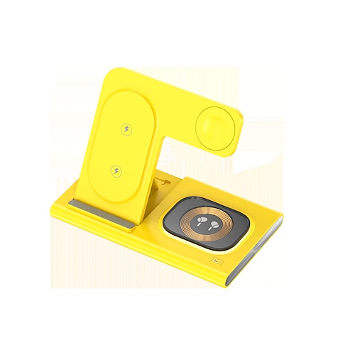 Stazione di ricarica pieghevole 3 in 1 per prodotti Apple, adattatore da viaggio per caricabatterie wireless veloce per iPhone 16/15/14/13/12/11/X/XS, per iWatch 10/9/8/7/Ultra2/Ultra/SE, per AirPods