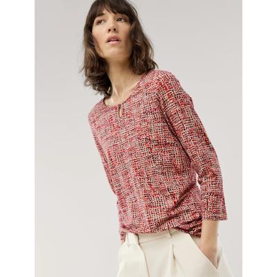 Walbusch Damen Viskoseshirt Bouclelook Beige noch offen: Muster Image